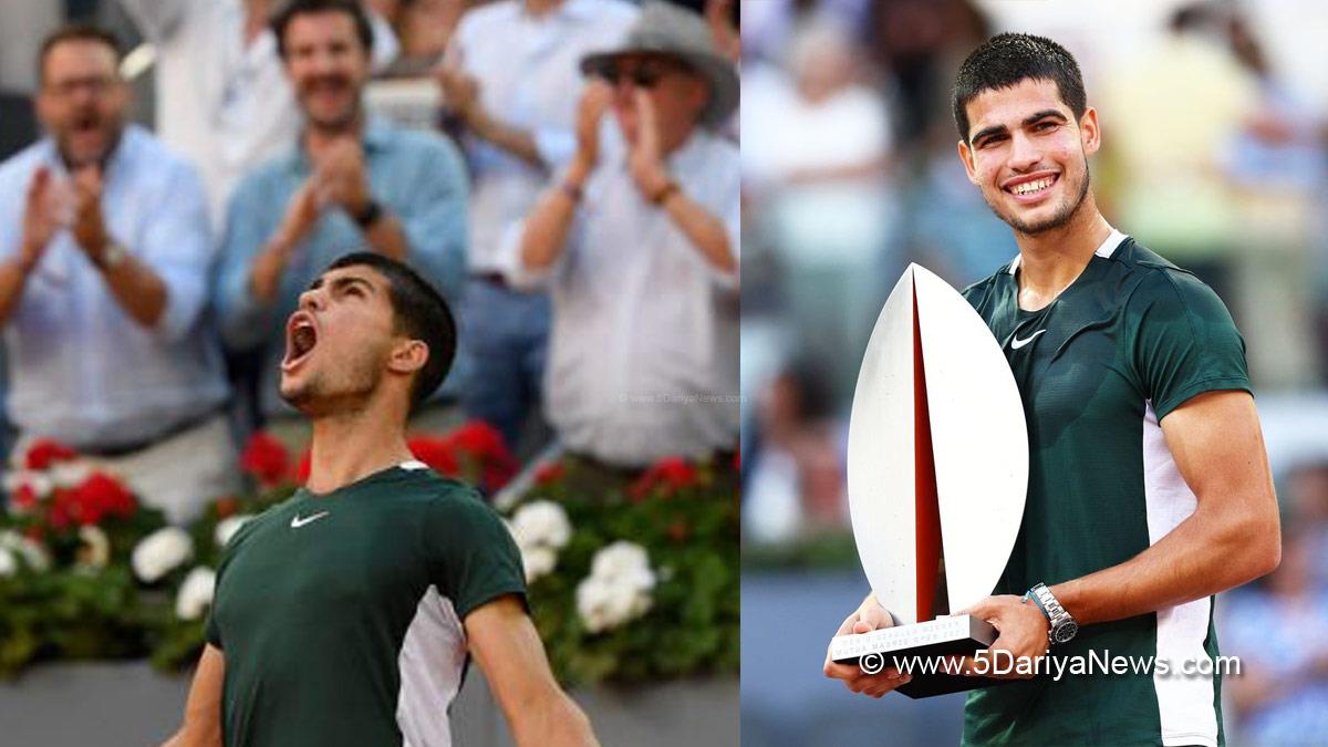 Sports News , Tennis , Tennis Player , Carlos Alcaraz , Alexander Zverev , Madrid Open Title , Madrid, Novak Djokovic, Rafael Nadal