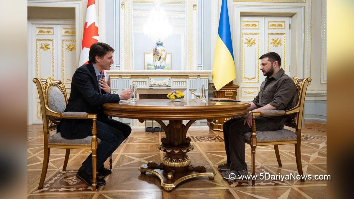 Justin Trudeau, Canadian Prime Minister, Canada, Volodymyr Zelensky, Ukrainian President, Kiev