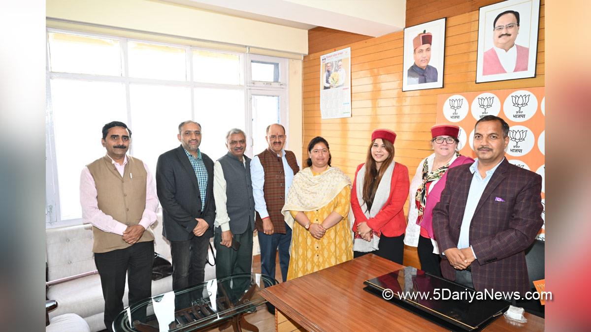 Himachal Pradesh, Himachal, Bharatiya Janata Party, BJP, BJP Himachal, Shimla, Kavleen Chatwal, Karen McCrea, Trilok Jamwal