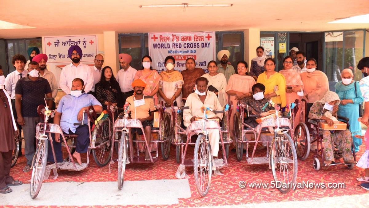 DC Ropar, Preeti Yadav, Deputy Commissioner Ropar, Rupnagar, Ropar, Special Day, Red Cross, Indian Red Cross Society, World Red Cross Day 2022, World Red Cross Day