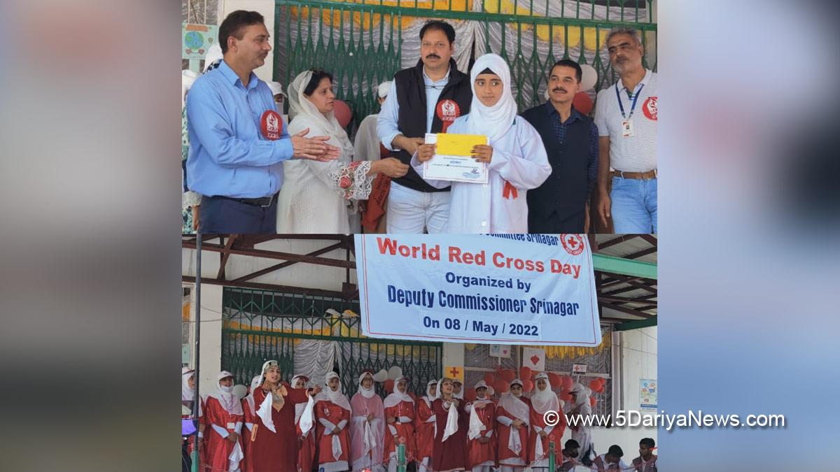 World Red Cross Day 2022, Srinagar, Jammu, Kashmir, Jammu And Kashmir, Jammu & Kashmir, Government Girls Higher Secondary School,GGHSS