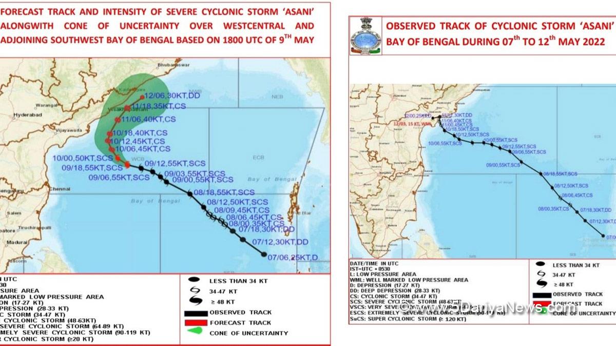 Weather , New Delhi , Severe Cyclonic Storm Asani , Cyclonic Storm Asani , Asani , IMD , India Meteorological Department , IMD Red Alert