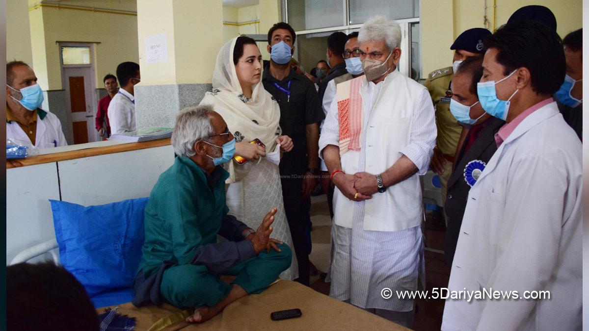 Manoj Sinha, Lieutenant Governor J&K, Raj Bhavan, Jammu, Srinagar, Kashmir, Jammu And Kashmir, Jammu & Kashmir, Dr. Syed Sehrish Asgar, Sopore