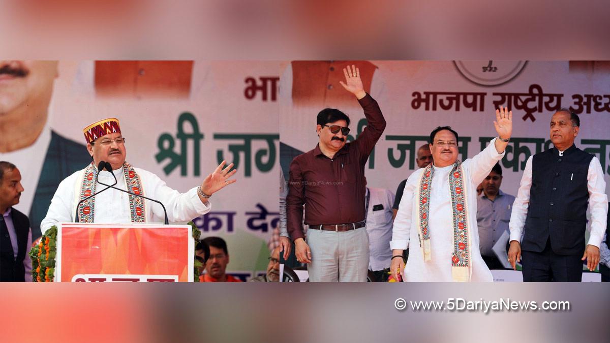 Jagat Prakash Nadda, BJP President, BJP, Bharatiya Janata Party, Jai Ram Thakur, Himachal Pradesh, Himachal, BJP Himachal, Chief Minister of Himachal Pradesh , BJP Himachal Pradesh, Bhuntar, Kullu, National Ambulance Service, Hemraj Bairwa