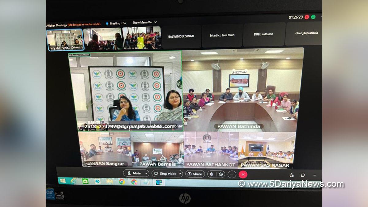 Deepti Uppal, Punjab Admin, Punjab Skill Development Mission, Director General Employment Generation, Skill Development & Training, Career Talk, Punjab Ghar-Ghar Rozgar and Karobar Mission