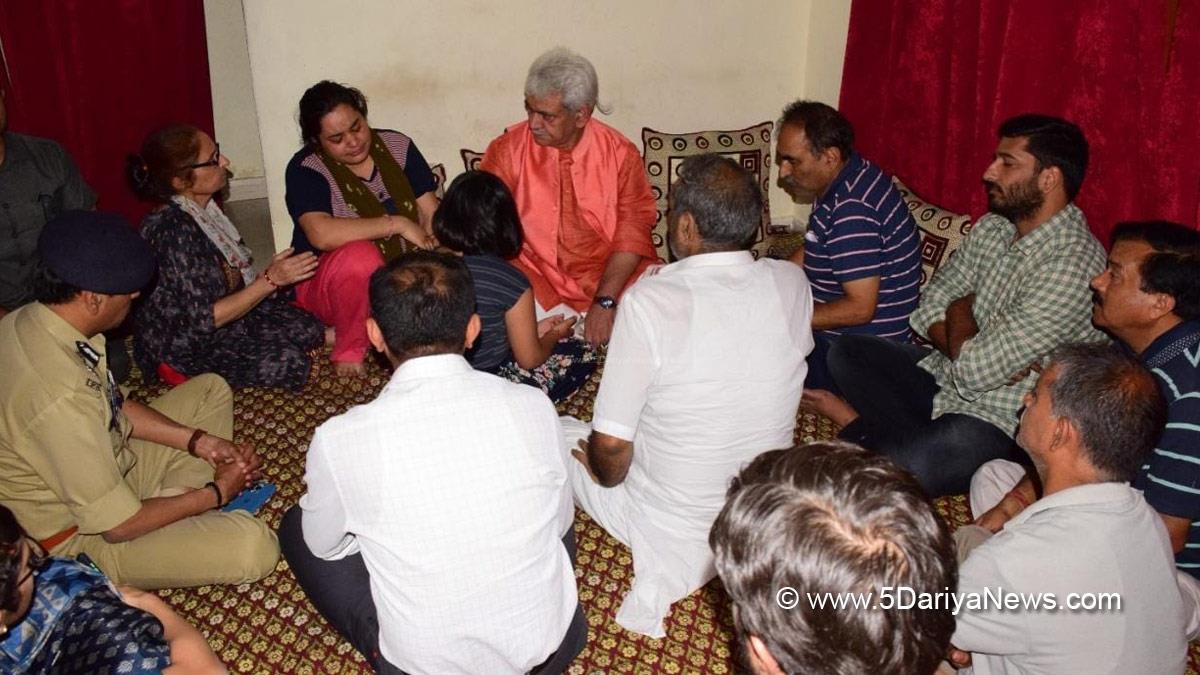 Manoj Sinha , Lieutenant Governor J&K , Raj Bhavan , Jammu , Srinagar , Kashmir , Jammu And Kashmir , Jammu & Kashmir, Rahul Bhat