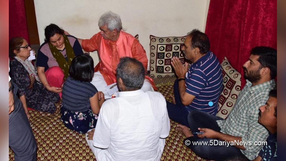 Manoj Sinha , Lieutenant Governor J&K , Raj Bhavan , Jammu , Srinagar , Kashmir , Jammu And Kashmir , Jammu & Kashmir, Rahul Bhat