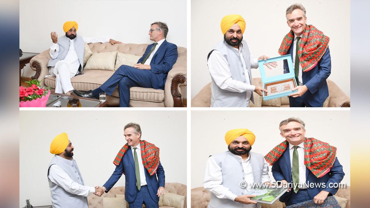 Bhagwant Mann, AAP, Aam Aadmi Party, Aam Aadmi Party Punjab, AAP Punjab, Government of Punjab, Punjab Government, Punjab, Chief Minister Of Punjab, United Kingdom, UK, Alex Ellis