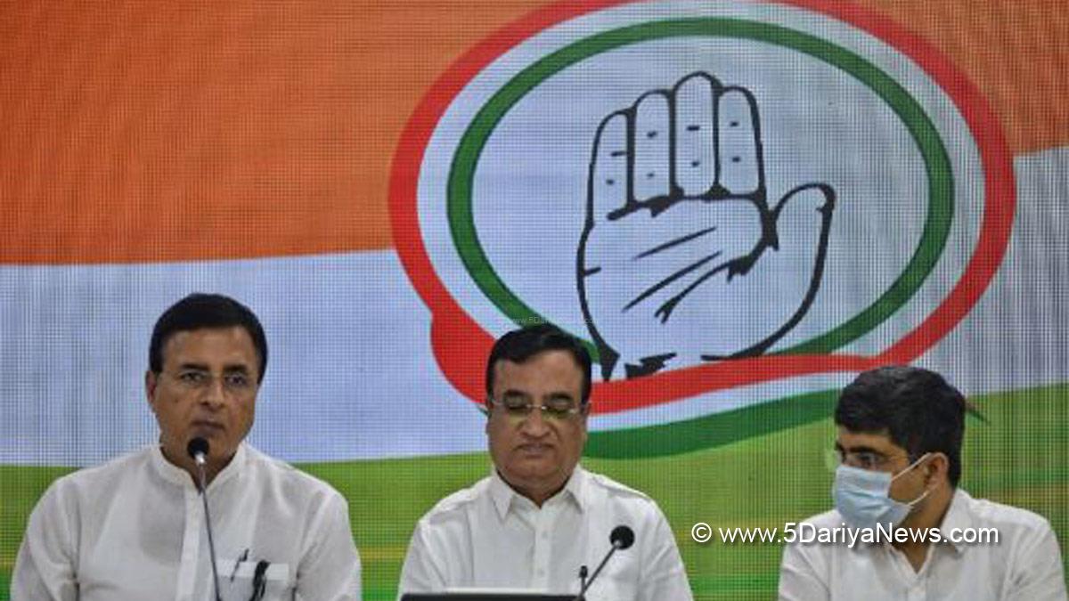Randeep Singh Surjewala, Ajay Maken, India Congress Working Committee General Secretary, India National Congress, Narendra Modi, 8 Years Of Narendra Modi