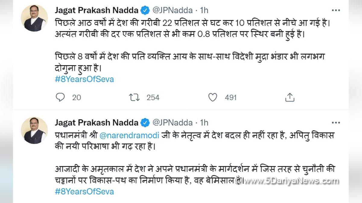 Jagat Prakash Nadda, BJP President, BJP, Bharatiya Janata Party