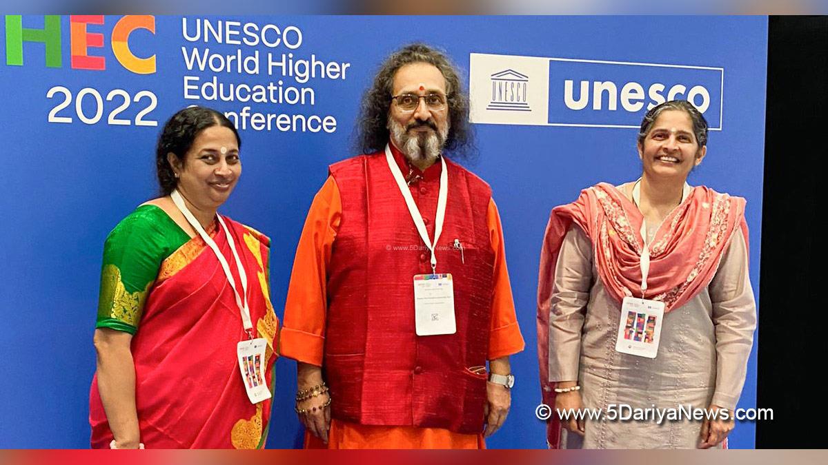 Amrita Vishwa Vidyapeetham, UNESCO, World Higher Education Conference, WHEC, Swami Amritaswarupananda Puri