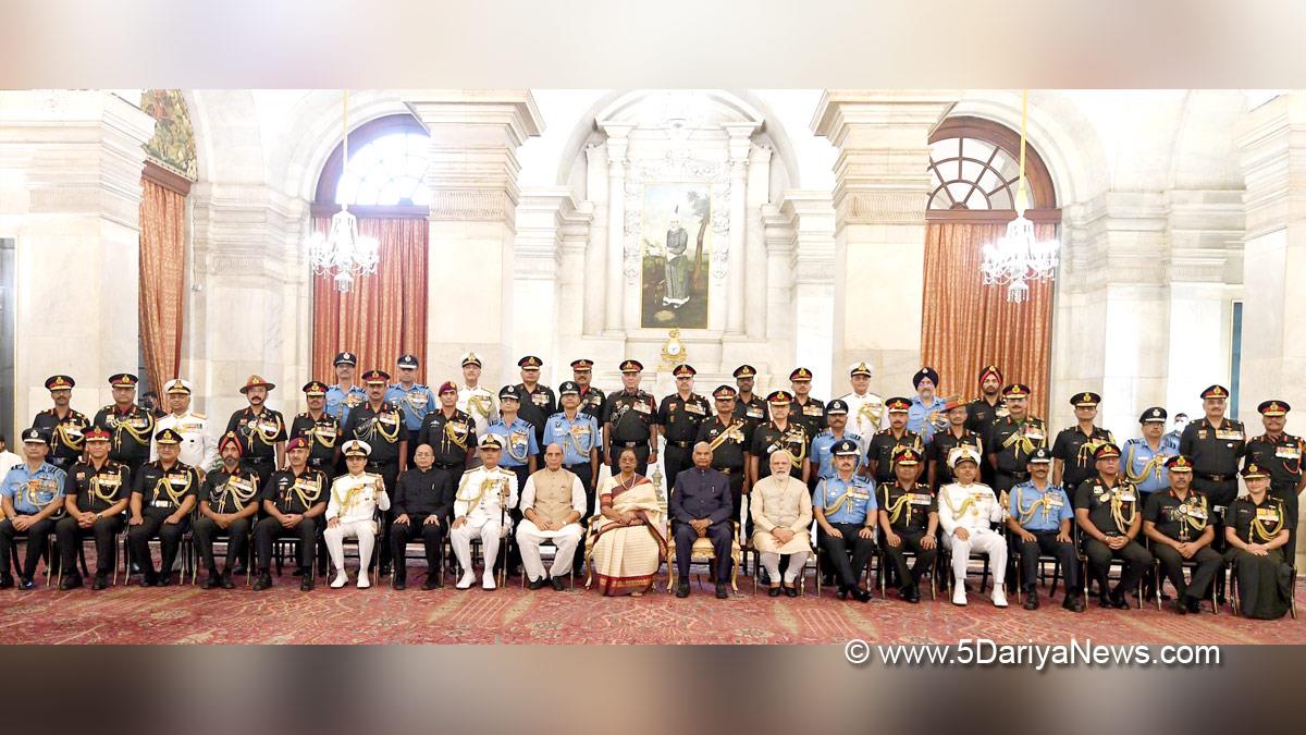 Narendra Modi, Modi, BJP, Bharatiya Janata Party, Prime Minister of India, Prime Minister, Narendra Damodardas Modi, Ram Nath Kovind, President of India, President, Indian President, Rashtrapati, Rajnath Singh, Union Defence Minister, Defence Minister of India 