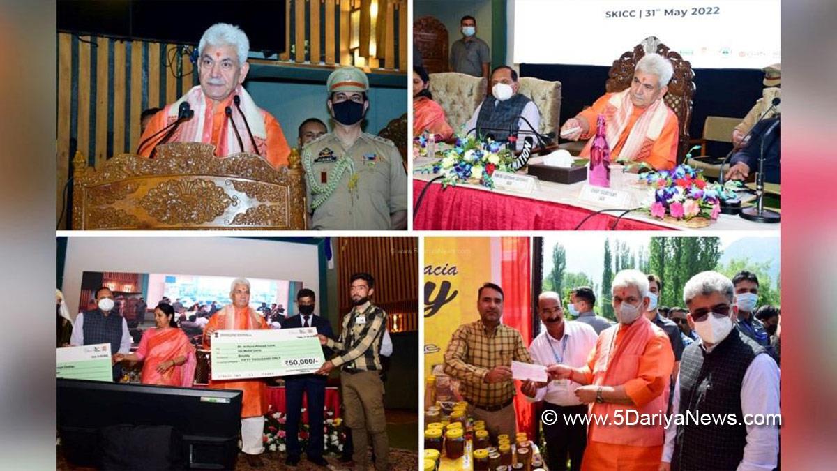 Manoj Sinha, Lieutenant Governor J&K, Raj Bhavan, Jammu, Srinagar, Kashmir, Jammu And Kashmir, Jammu & Kashmir, Garib Kalyan Sammelan