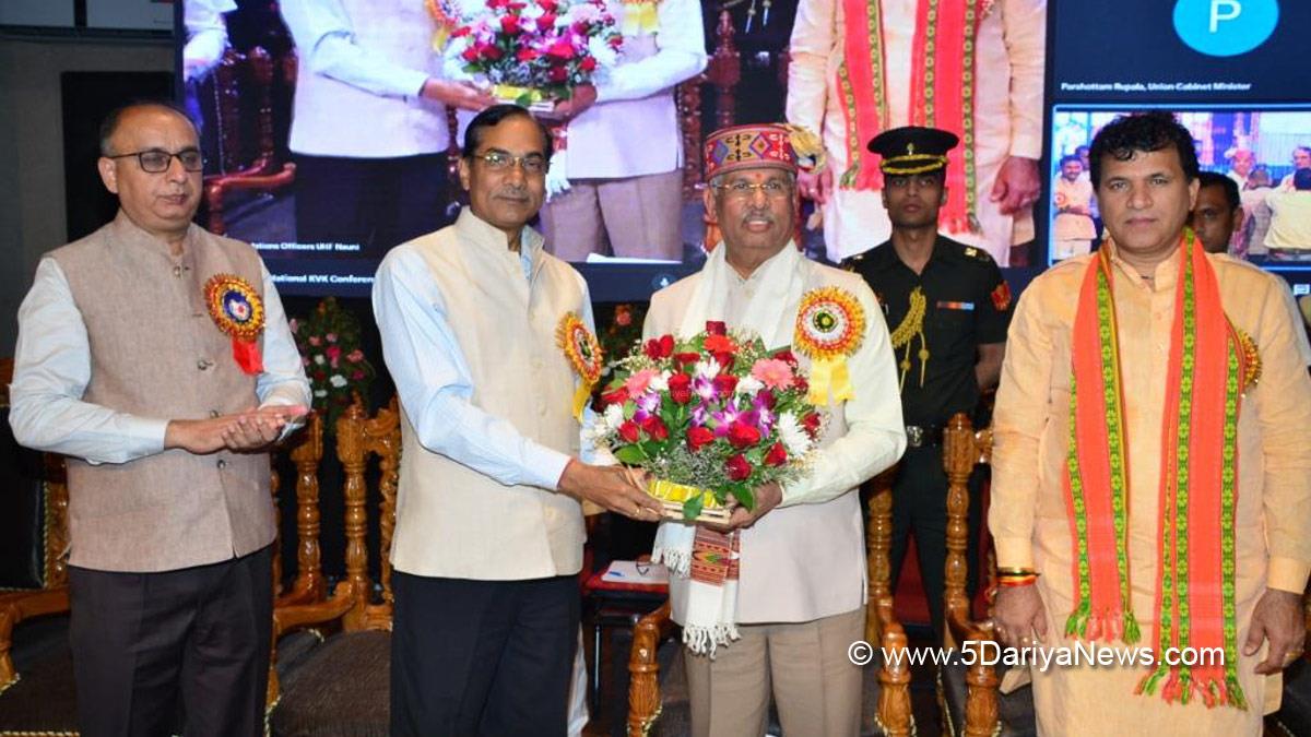 Rajendra Vishwanath Arlekar, Himachal Pradesh, Himachal, Bharatiya Janata Party, BJP, BJP Himachal, Shimla, Raj Bhawan, Solan, Nauni University Solan, 12th Biennial National Krishi Vigyan Kendra Conference, Dr. Yashwant Singh Parmar University of Horticulture and Forestry, Indian Council of Agricultural Research