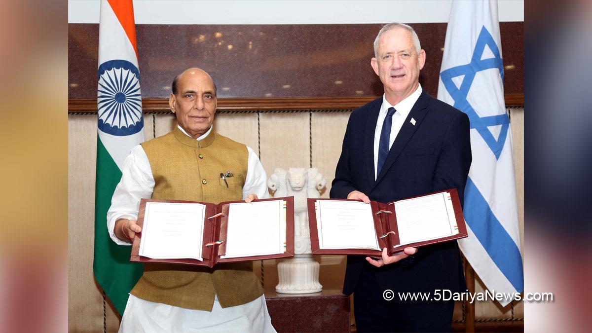Rajnath Singh, Union Defence Minister, Defence Minister of India, BJP, Bharatiya Janata Party, Benjamin Gantz, Israel