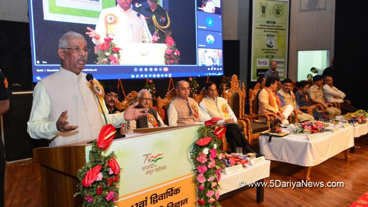Rajendra Vishwanath Arlekar, Himachal Pradesh, Himachal, Bharatiya Janata Party, BJP, BJP Himachal, Shimla, Raj Bhawan, Solan, Nauni University Solan, 12th Biennial National Krishi Vigyan Kendra Conference, Dr. Yashwant Singh Parmar University of Horticulture and Forestry, Indian Council of Agricultural Research