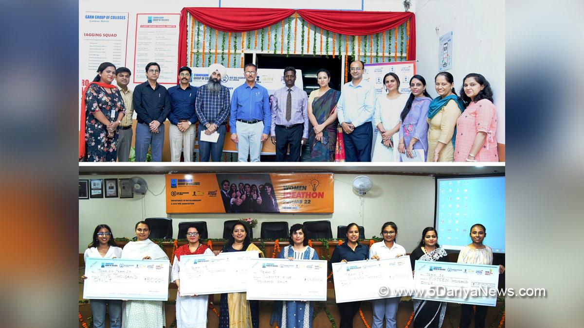 CGC Landran, Landran, Chandigarh Group Of Colleges, Satnam Singh Sandhu, Rashpal Singh Dhaliwal, Women Ideathon Punjab 2022, Women Wellness Clinic, Dr. Manisha Gupta, Deepinder Dhillon, Rishika Gupta, Dr. Sonica