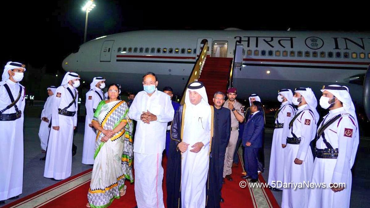 Venkaiah Naidu, Muppavarapu Venkaiah Naidu, M Venkaiah Naidu, Vice President of India, BJP, Bharatiya Janata Party, H.E. Soltan bin Saad Al Muraikhi, Qatar