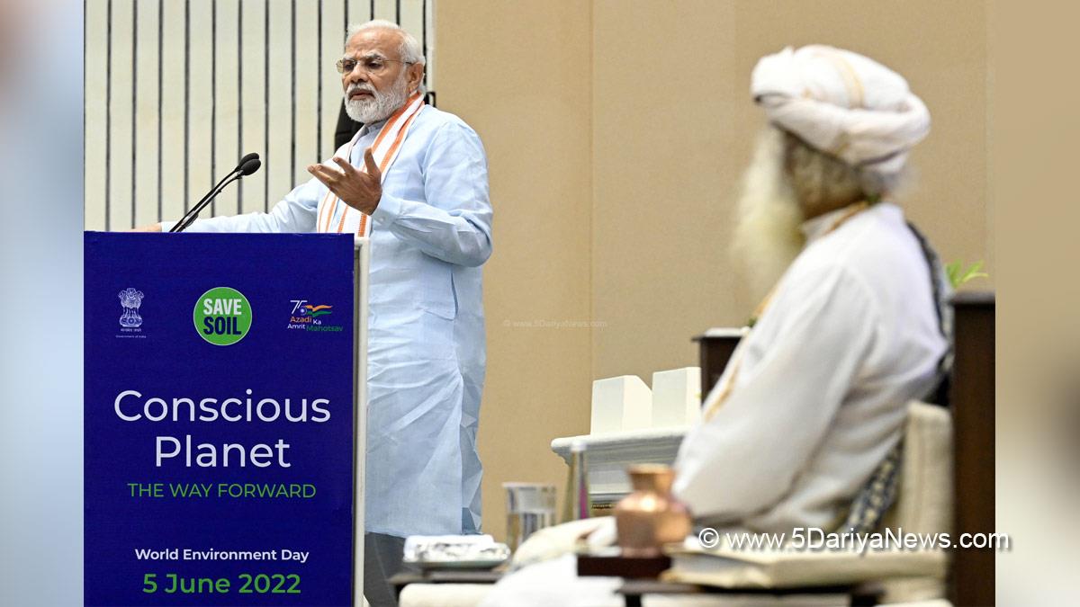 Narendra Modi, Modi, BJP, Bharatiya Janata Party, Prime Minister of India, Prime Minister, Narendra Damodardas Modi, Azadi ka Amrit Mahotsav, Save Soil Movement, Swachh Bharat Mission, Isha Foundation