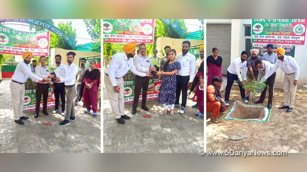 DC Barnala, Deputy Commissioner Barnala, Harish Nair, Barnala, World Environment Day, World Environment Day 2022, Environment Day, Environment, Indian Environment