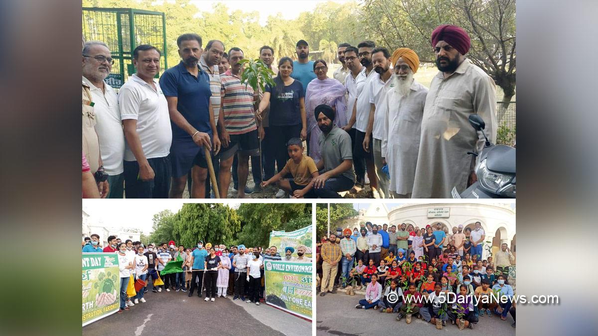 DC Faridkot, Dr. Ruhee Dugg, Deputy Commissioner Faridkot, Faridkot, World Environment Day, World Environment Day 2022, Environment Day, Environment, Indian Environment