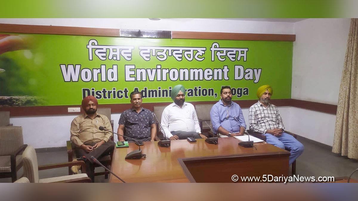DC Moga, Kulwant Singh, Deputy Commissioner Moga, Moga, World Environment Day, World Environment Day 2022, Environment Day, Environment, Indian Environment