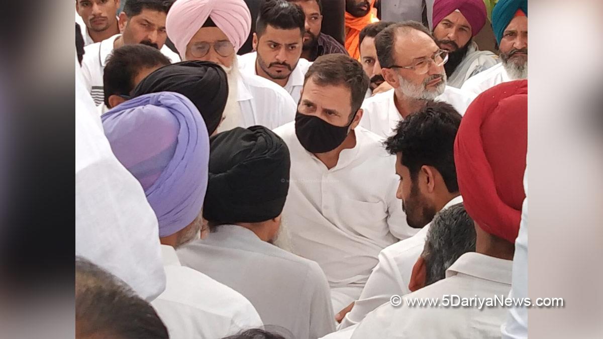 Rahul Gandhi, Indian National Congress, Congress, All India Congress Committee, Sidhu Moosewala, Sidhu Moosewala Killed, Sidhu Moosewala Murder, Mansa, Shubhdeep Singh