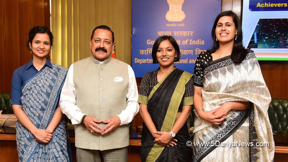Dr Jitendra Singh, Dr. Jitendra Singh, Bharatiya Janata Party, BJP, Union Earth Sciences Minister, All India Toppers of IAS, Civil Services Exam 2021, DoPT, North Block
