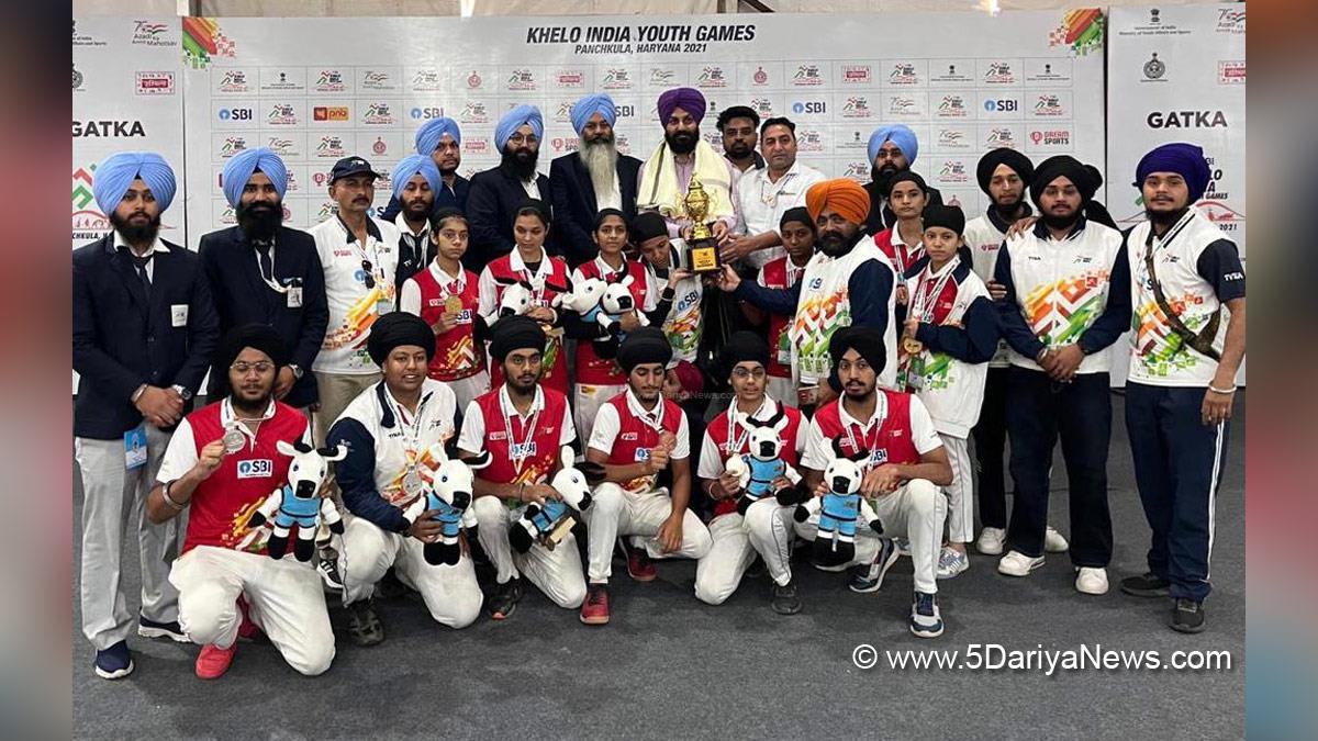 Gatka, Khelo India Youth Games, Panchkula, Haryana, Punjab, Gatka Championship, National Gatka Competition, New Delhi, Dr. Pritam Singh, Director Sports, Chandigarh University, Gharuan, National Gatka Association Of India, NGAI