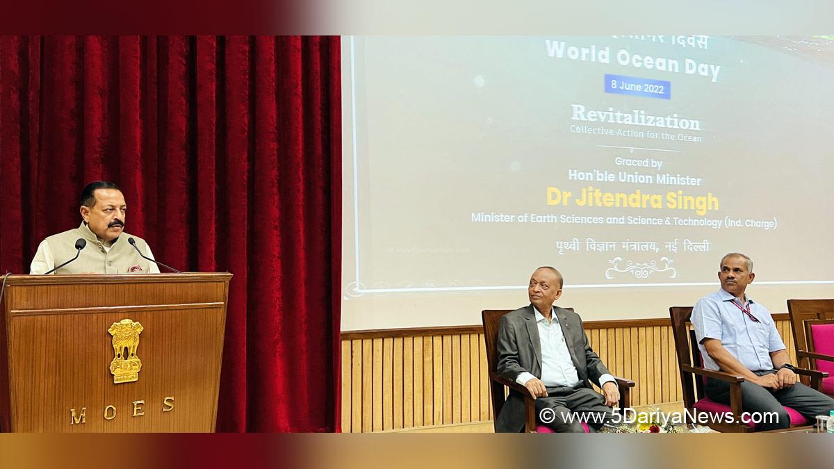 Dr Jitendra Singh, Dr. Jitendra Singh, Bharatiya Janata Party, BJP, Union Earth Sciences Minister, Gaganyaan, Blue Economic Policy, New Delhi