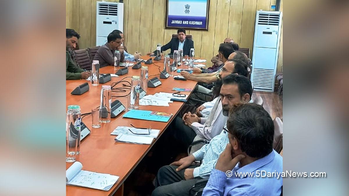 Dr. Raghav Langer, JK Admin, Kashmir, Jammu And Kashmir, Jammu & Kashmir, Srinagar, Jammu, Secretary, Planning, Development And Monitoring Department
