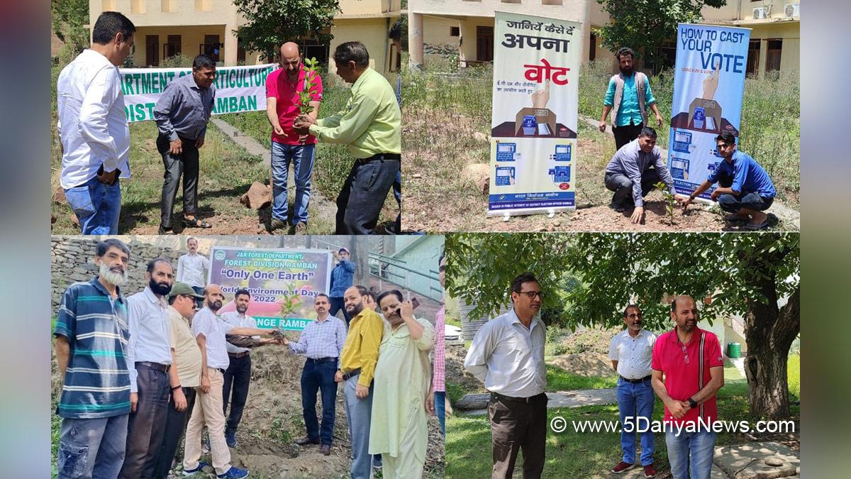 World Environment Day, World Environment Day-2022, Deputy Commissioner Ramban, Mussarat Islam, Mussarat ul-Islam, Ramban, Kashmir, Jammu And Kashmir, Jammu & Kashmir