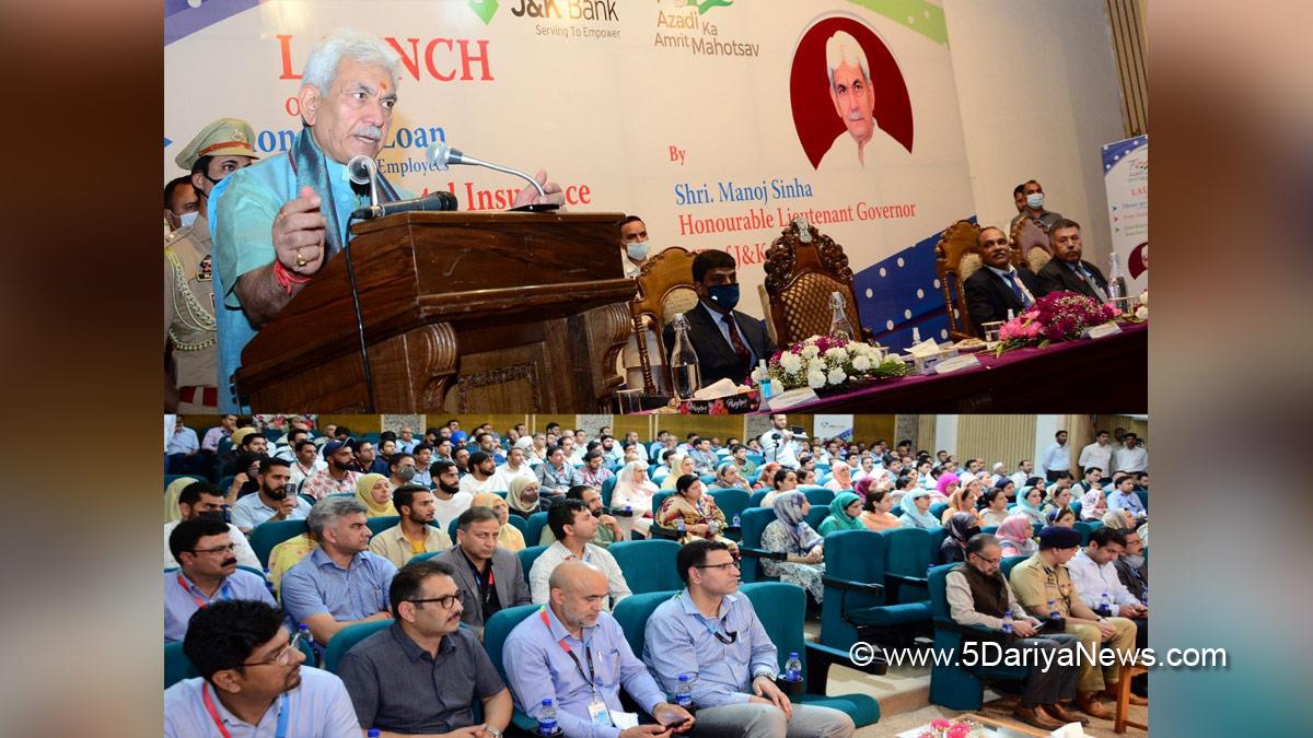 Manoj Sinha, Lieutenant Governor J&K, Raj Bhavan, Jammu, Srinagar, Kashmir, Jammu And Kashmir, Jammu & Kashmir, Pradhan Mantri Jan Dhan Yojana, Phone Pe Loan
