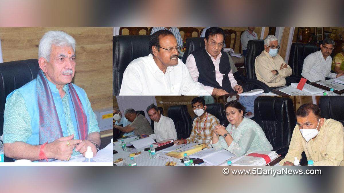 Manoj Sinha, Lieutenant Governor J&K, Raj Bhavan, Jammu, Srinagar, Kashmir, Jammu And Kashmir, Jammu & Kashmir, Nitishwar Kumar, Principal Secretary to Lt Governor