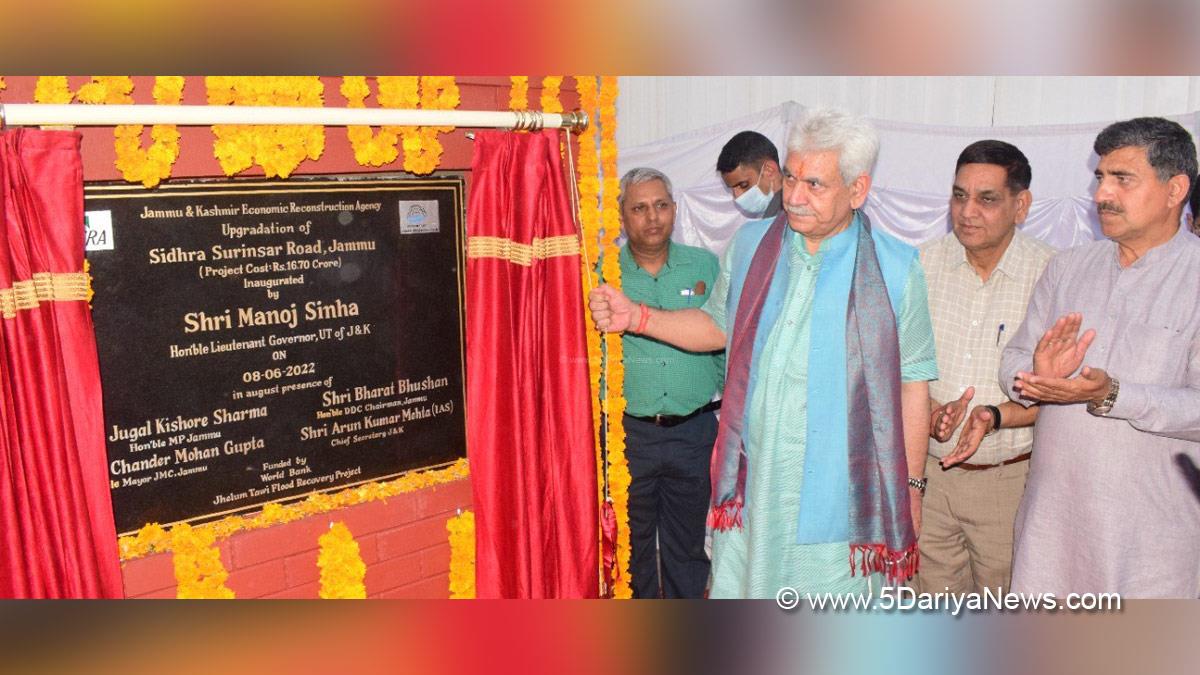 Manoj Sinha, Lieutenant Governor J&K, Raj Bhavan, Jammu, Srinagar, Kashmir, Jammu And Kashmir, Jammu & Kashmir, Jugal Kishore Sharma, Bharatiya Janata Party, BJP, Chander Mohan Gupta, Devender Singh Rana, BJP J&K, Ramesh Kumar, DDC Jammu, Ramesh Kumar, Divisional Commissioner, Ramesh Kumar, Avny Lavasa