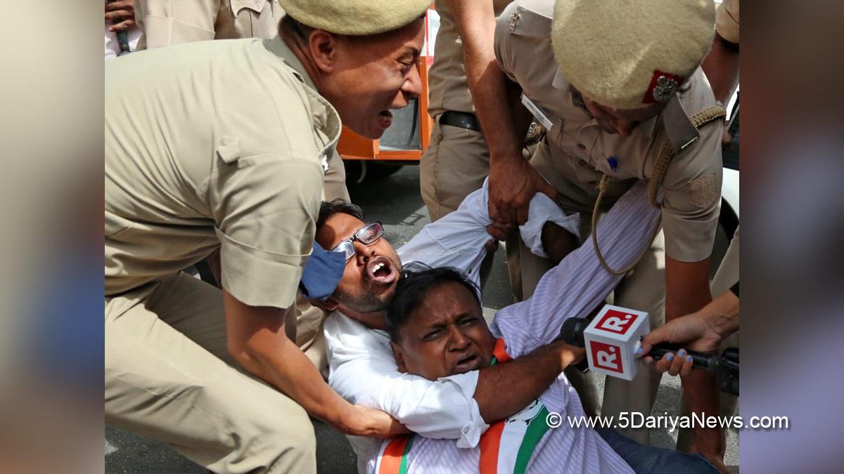 Protest, Agitation, Demonstration, Strike, Congress, Congress ED March, Enforcement Directorate, ED, Rahul Gandhi, Sonia Gandhi, National Herald Case