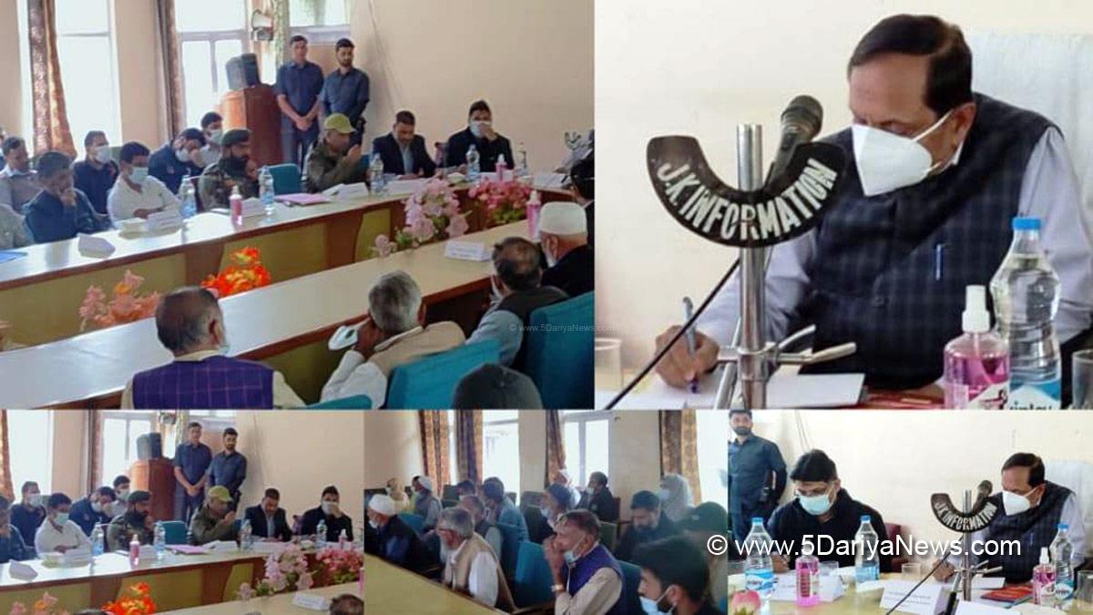 Rajiv Rai Bhatnagar, Rajeev Rai Bhatnagar, Advisor to Lieutenant Governor, Srinagar, Kashmir, Jammu And Kashmir, Jammu & Kashmir, Gurez, DDC member Tulail Raja Ajaz