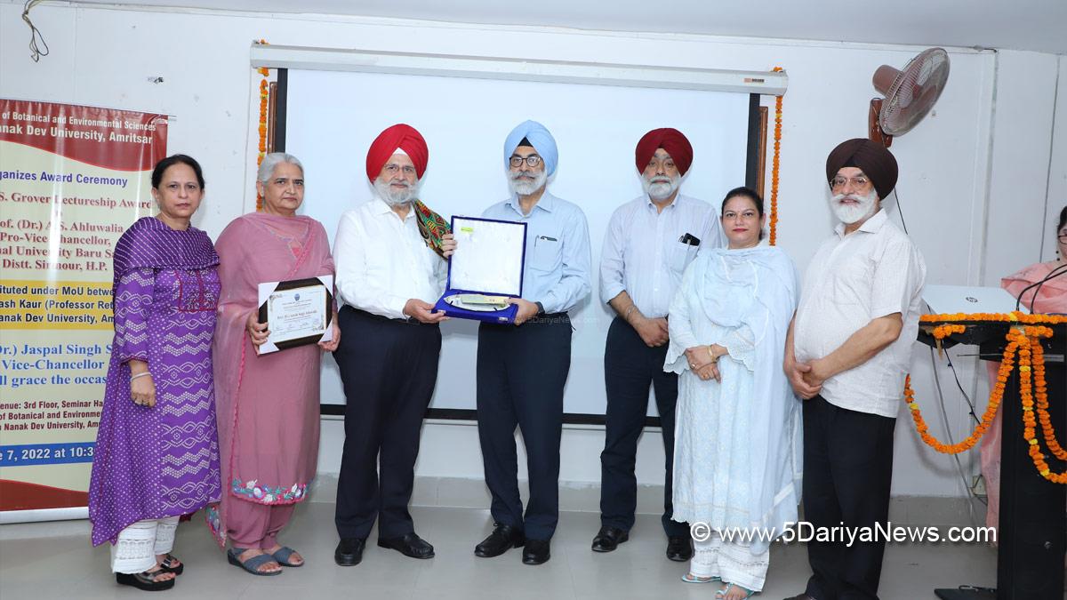 Guru Nanak Dev University Amritsar, Guru Nanak Dev University, Prof. Jaspal Singh Sandhu, GNDU, Amritsar
