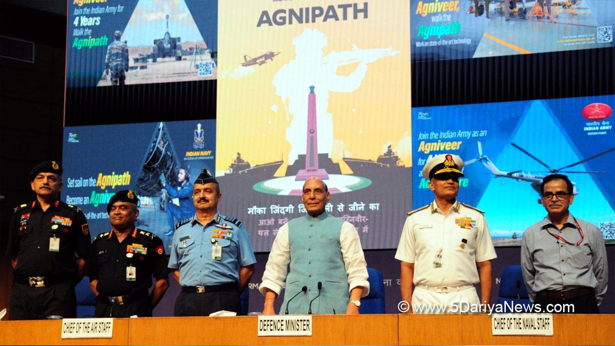 Rajnath Singh, Union Defence Minister, Defence Minister of India, BJP, Bharatiya Janata Party, Agneepath Scheme, Agnipath Scheme, Agneepath Recruitement Scheme, Agnipath Recruitement Scheme, Rajnath Singh News