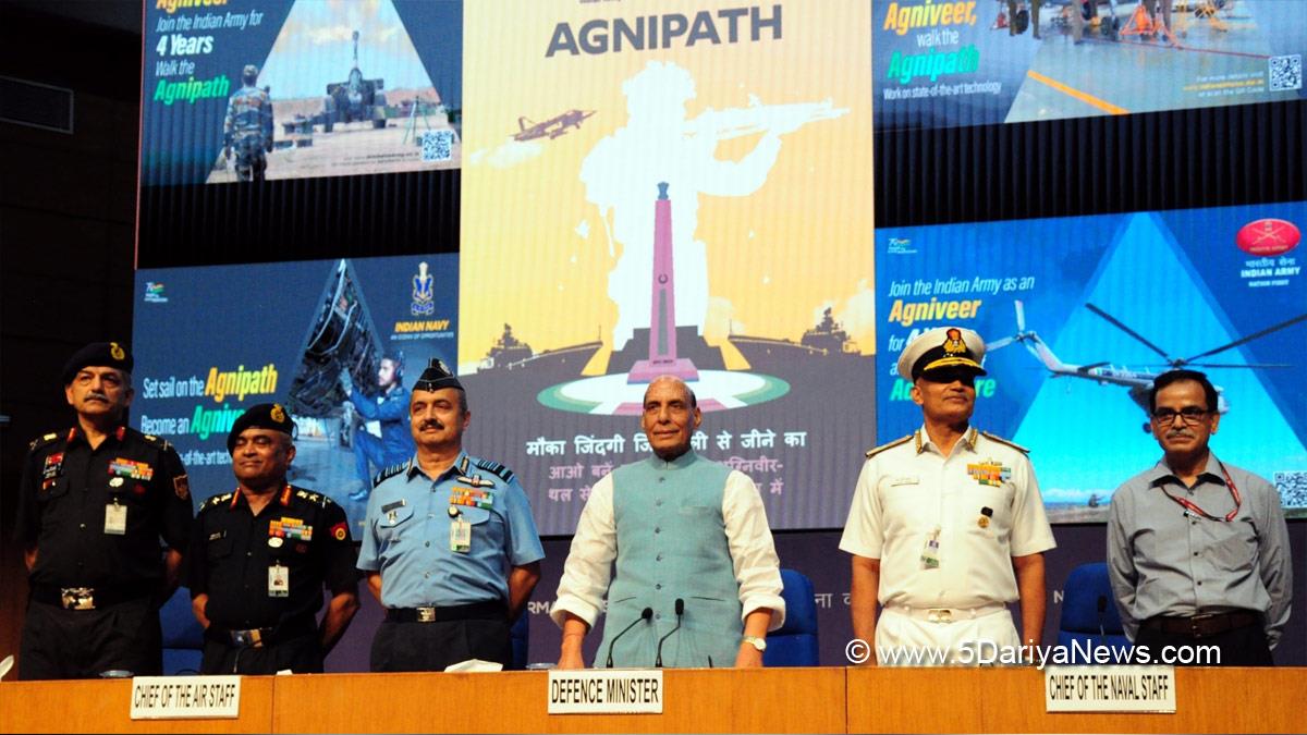 Rajnath Singh, Union Defence Minister, Defence Minister of India, BJP, Bharatiya Janata Party, Agneepath Scheme, Agnipath Scheme, Agneepath Recruitement Scheme, Agnipath Recruitement Scheme, Rajnath Singh News
