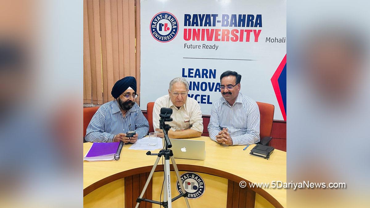 Rayat Bahra University, Rayat Bahra Group of Institutions, RBGI, Gurvinder Singh Bahra, Prof PK Seth, National Academy of Sciences in India