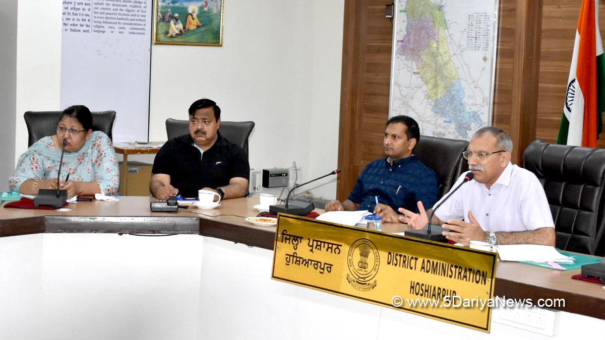 DC Hoshiarpur, Deputy Commissioner Hoshiarpur, Sandeep Hans, Hoshiarpur