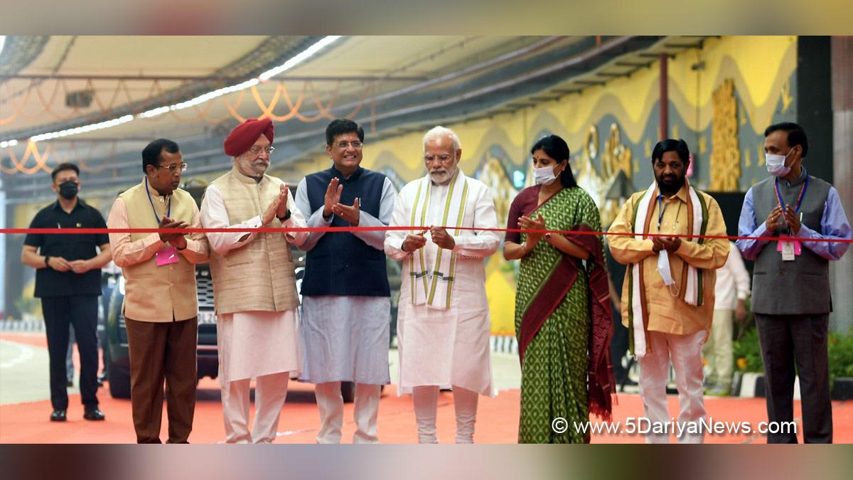 Narendra Modi, Modi, BJP, Bharatiya Janata Party, Prime Minister of India, Prime Minister, Narendra Damodardas Modi, Piyush Goyal, Hardeep Singh Puri, Som Prakash, Anupriya Patel, Kaushal Kishore, Pragati Maidan Integrated Transit Corridor project