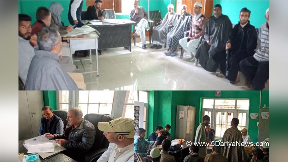 Deputy Commissioner Kupwara, Khalid Jahangir, Kupwara, Kashmir, Jammu And Kashmir, Jammu & Kashmir, Revenue Service camps, RSC,  Handwara, Haril, Qalamabad