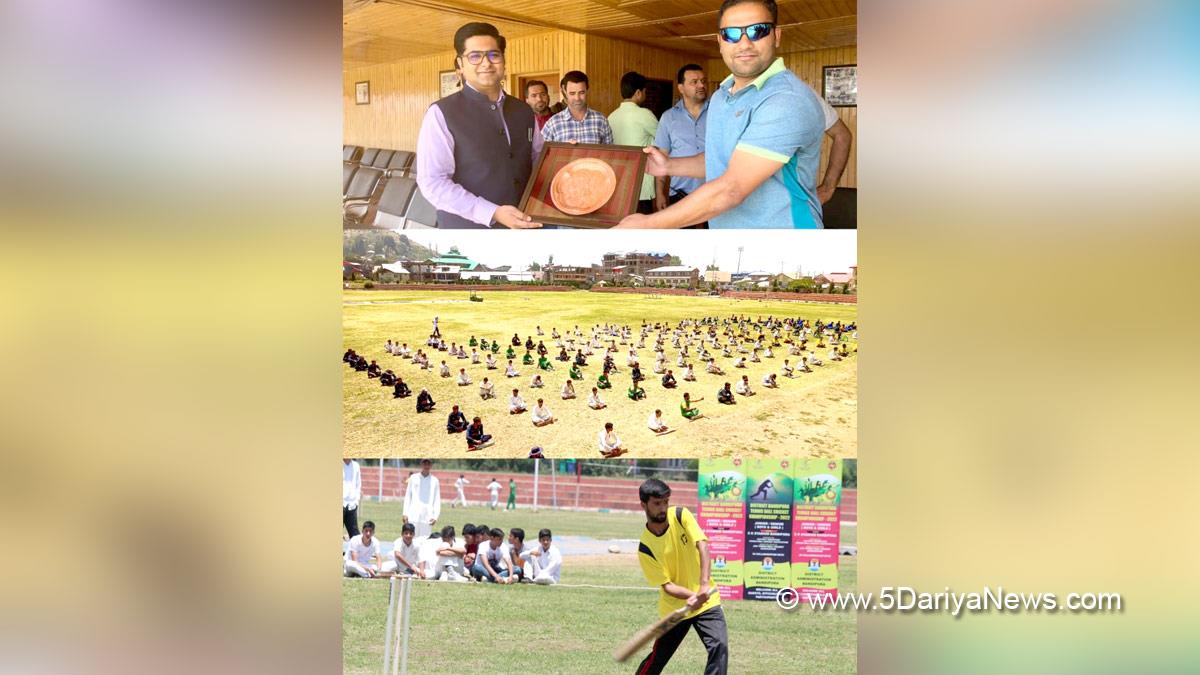 Deputy Commissioner Bandipora, Dr Owais Ahmad, Bandipora, Kashmir, Jammu And Kashmir, Jammu & Kashmir, Tennis Cricket Championship Bandipora, Padma Shri Awardee Faisal Ali Dar
