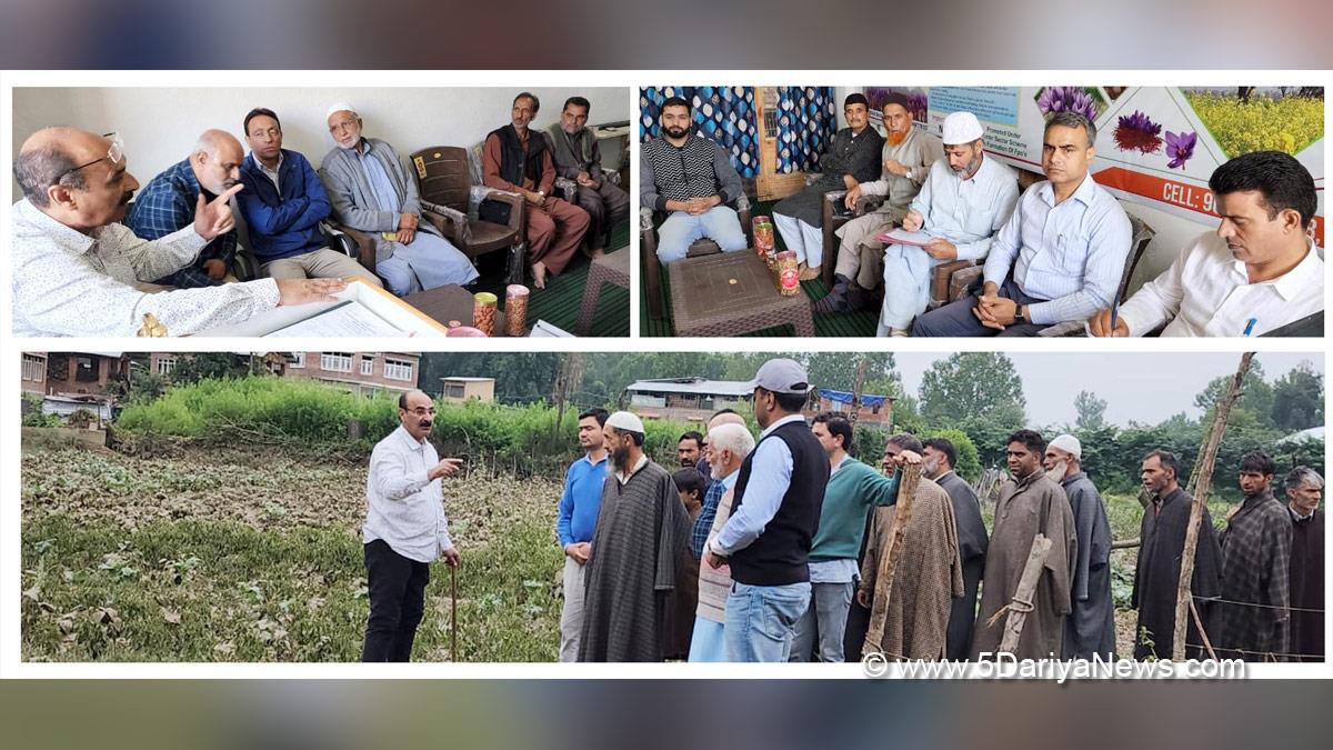 Agriculture, Director Agriculture Kashmir, Chowdhary Mohammad Iqbal, Srinagar, Kashmir, Jammu And Kashmir, Jammu & Kashmir, Kashmir Valley, India International Kashmir Saffron Trade Centre, IIKSTC