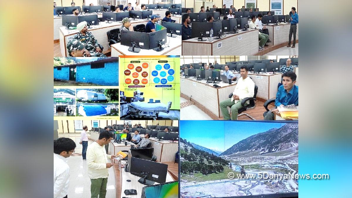 Shri Amarnath Ji Yatra, Shri Amarnathji Yatra 2022, Amarnathji Yatra, Amarnathji Yatra 2022, Shri Amarnath Ji Pilgrimage, Shri Amarnathji Shrine Board, SASB, SANJY-2022, Integrated Command Control Centre, ICCC