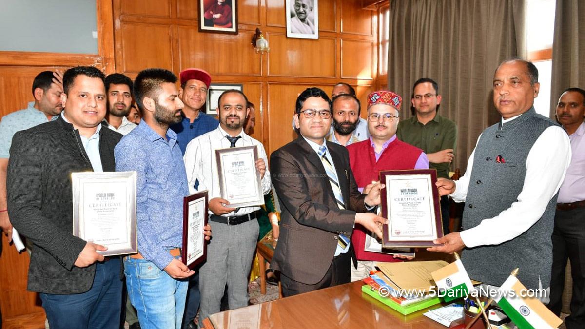Jai Ram Thakur, Himachal Pradesh, Himachal, Bharatiya Janata Party, BJP, BJP Himachal, Shimla, Chief Minister of Himachal Pradesh, BJP Himachal Pradesh, Chess Marathon, Hitesh Azad, Sanjeev Vekta, Anil Shoshta, Vikky Kumar, Akshay Shoshta, Dalip Singh, Vhess Player