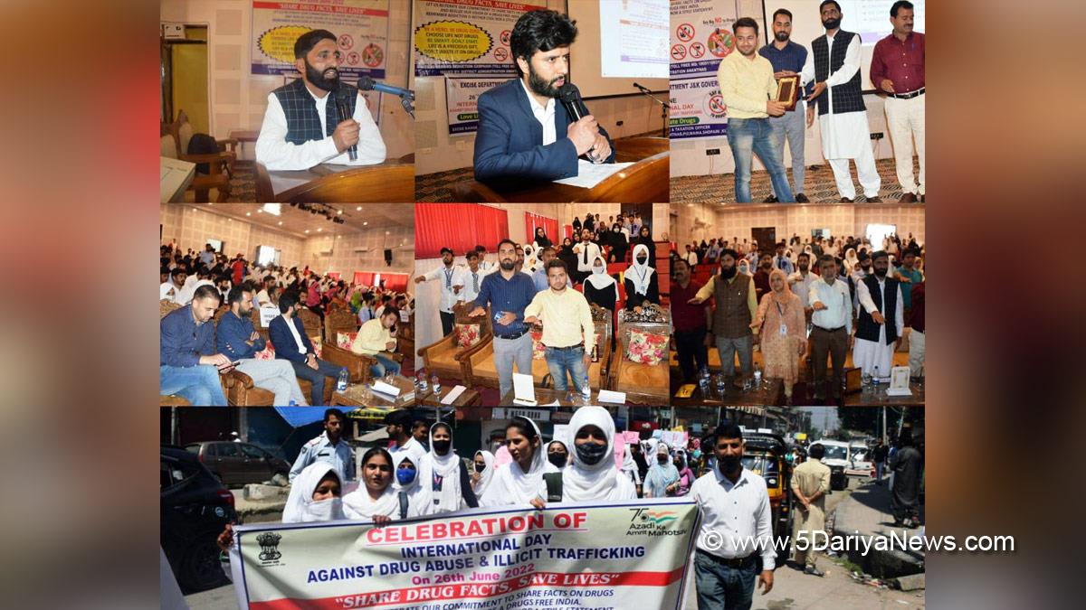 Anantnag, Kashmir, Jammu And Kashmir, Jammu & Kashmir, International Day against drug abuse and illicit trafficking, Anti Drug Mission, Nasha Mukht Bharat Abhiyan