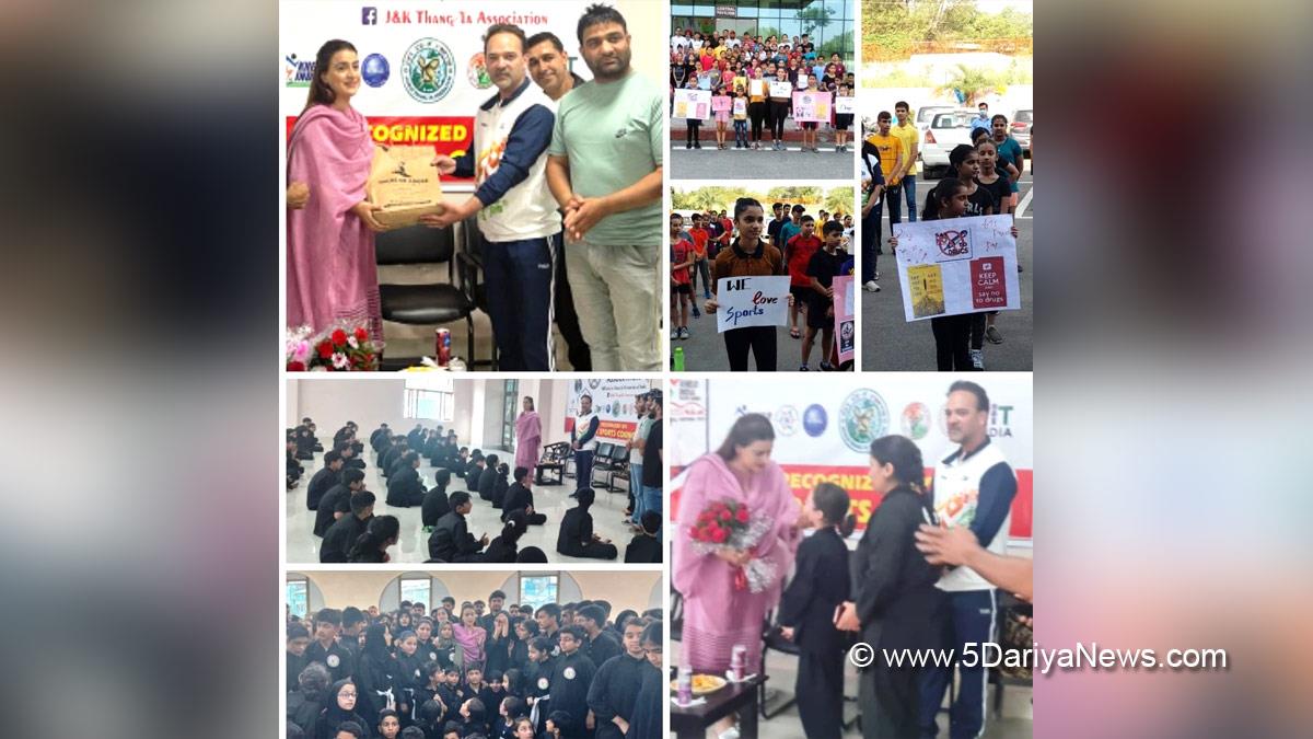 J&K Sports Council, Nuzhat Gul, Kashmir, Jammu And Kashmir, Jammu & Kashmir, International Day against drug abuse and illicit trafficking, Anti Drug Mission, Nasha Mukht Bharat Abhiyan